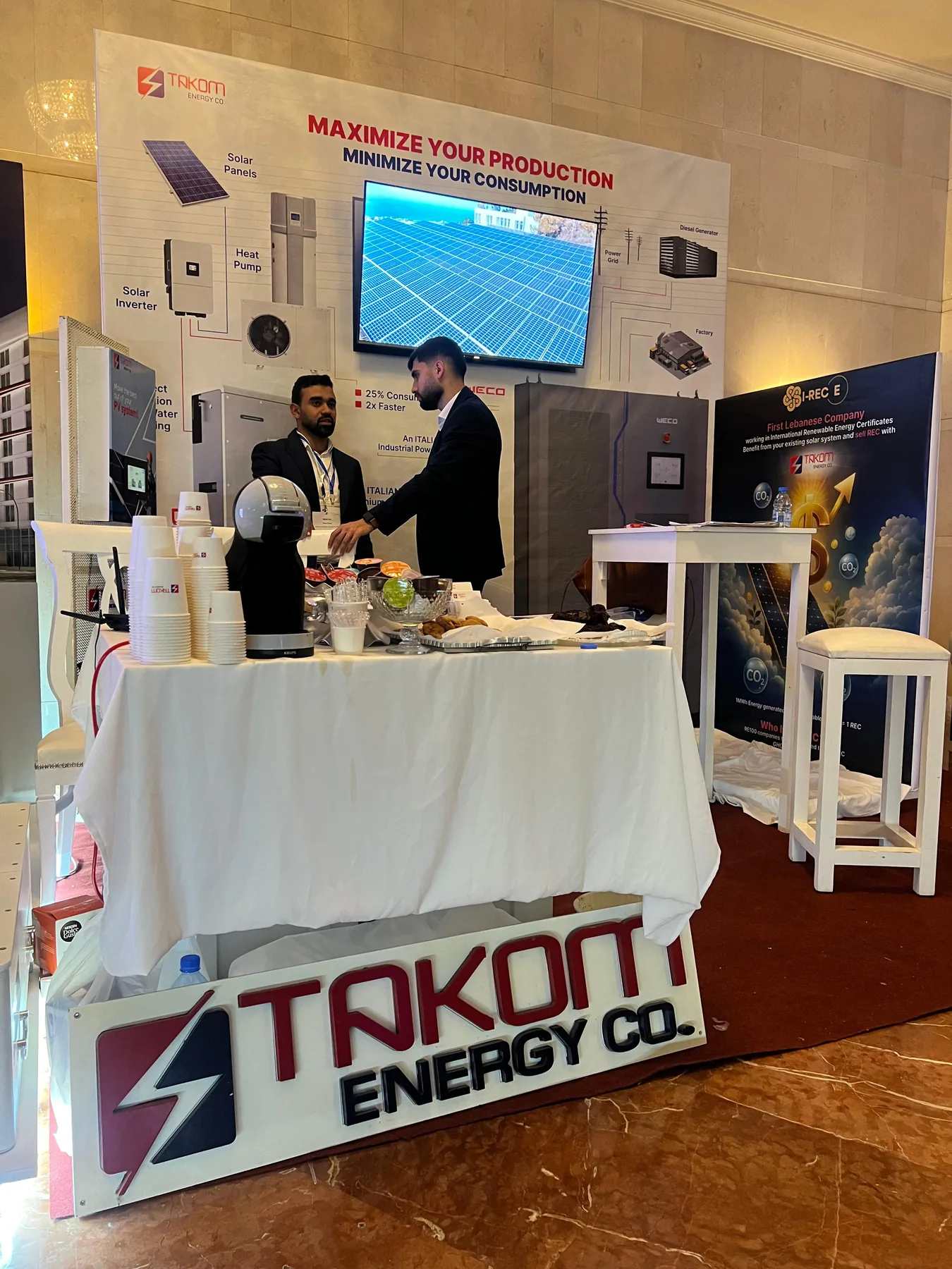 Takom Energy Booth B8 at the Lebanese Grand Energy Event 2025
